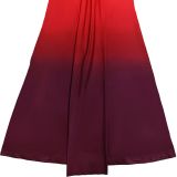 Fashion Women's Summer Sexy Slash Shoulder Bodycon Gradient Dress