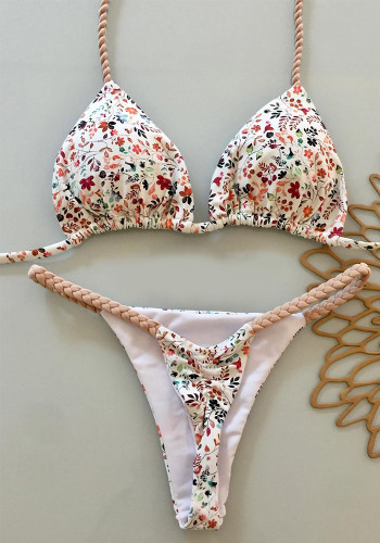 Print Sexy Bikini Two Pieces Women Swimsuit