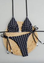 Beach Holidays Polka Dot Sexy Bikini Two Pieces Swimsuit
