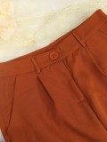 Solid Color Women's Pants Blazer Spring Autumn Suit Set