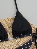 Beach Holidays Polka Dot Sexy Bikini Two Pieces Swimsuit