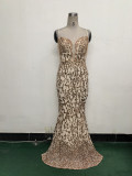 Women crystal diamond sequin embroidery Formal Party evening dress
