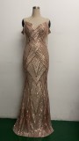Sequin Fishtail Long Formal Dress Evening Gown