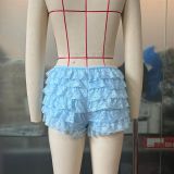 Women Sexy Lace Layered Shorts