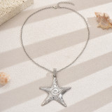 Women Summer Beach Necklace Holidays Starfish Pendant Necklace