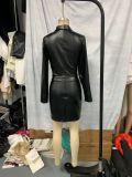 Women Fall Sexy Top and Skirt Two-Piece Set