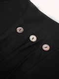 Women OL Wear Black Blazer Dress