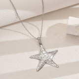 Women Summer Beach Necklace Holidays Starfish Pendant Necklace