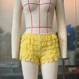 Women Sexy Lace Layered Shorts