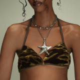 Women Summer Beach Necklace Holidays Starfish Pendant Necklace