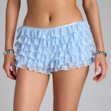 Women Sexy Lace Layered Shorts