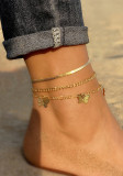 Women anklet and bracelet set, two-piece