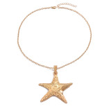 Women Summer Beach Necklace Holidays Starfish Pendant Necklace