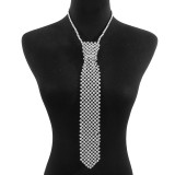 Women summer holidays pearl tie, sexy hollow pearl body chain, Halter neck necklace
