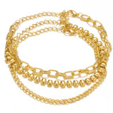 Women anklet and bracelet set, two-piece