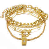 Women anklet and bracelet set, two-piece