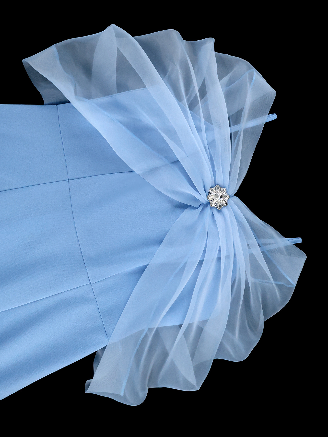 Women Sexy Bow Off-Shoulder Strapless Elegant Formal Party Fishtail Dress