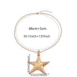 Women Summer Beach Necklace Holidays Starfish Pendant Necklace