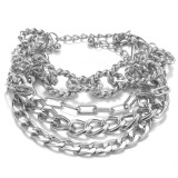 Women anklet and bracelet set, two-piece