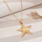 Women Summer Beach Necklace Holidays Starfish Pendant Necklace