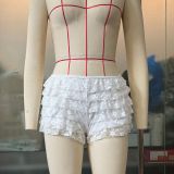 Women Sexy Lace Layered Shorts
