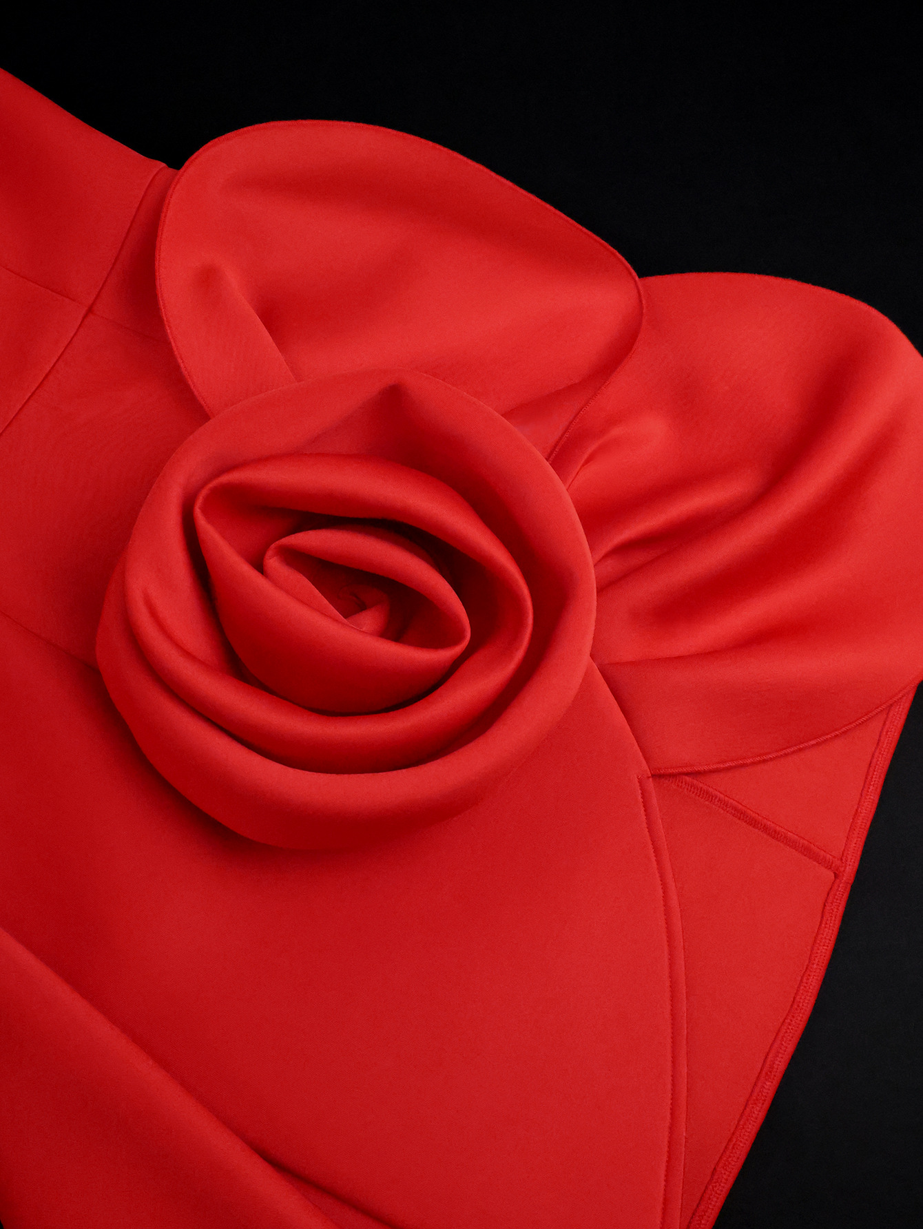 Stylish Sexy Strapless Asymmetric Flower Slim Waist Party Evening Dresses