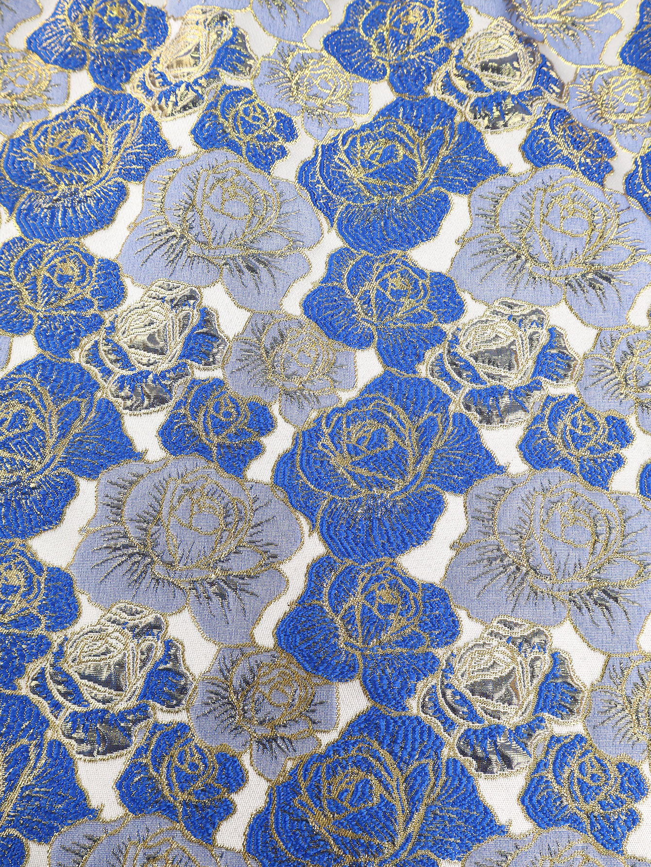 Square Neck Puff Sleeve Fashion Blue-Gold Color Block Slim Formal Party Evening Dresses