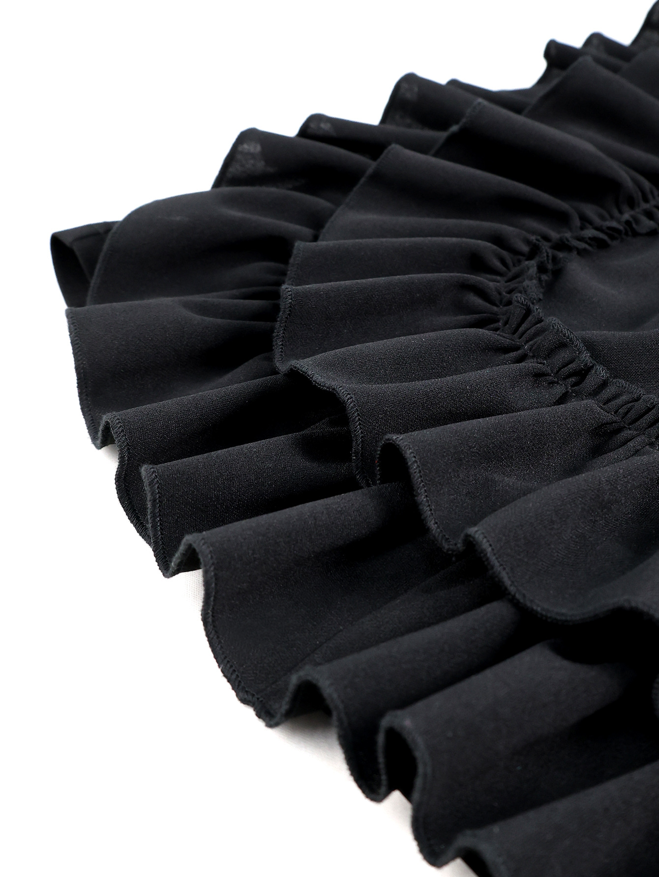 Fashion Women's Stand Collar Ruffle Sleeveless Slim Formal Party Dress