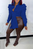Women's Sexy Lace-Up Padded Shoulder Shirt