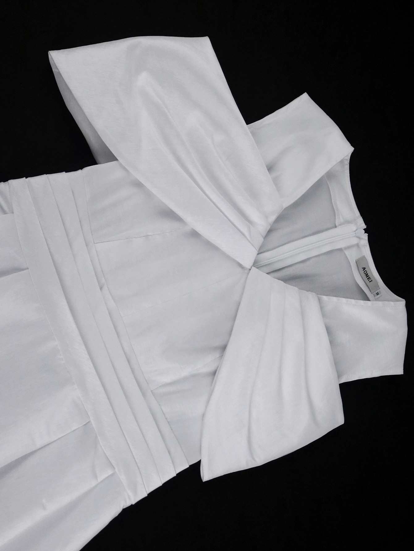 Off-Shoulder Sexy V-Neck Bow White Formal Party Dress Slim Waist Elegant Evening Gown