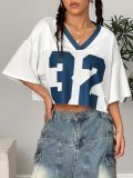 Fashion Casual Print V-Neck Women's Top T-Shirt