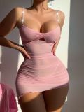 Mesh See-Through Nightdress Passion Temptation Bodycon Hollow Out Lingerie