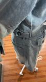Women Top Jacket and Drawstring Shorts Two-Piece Set