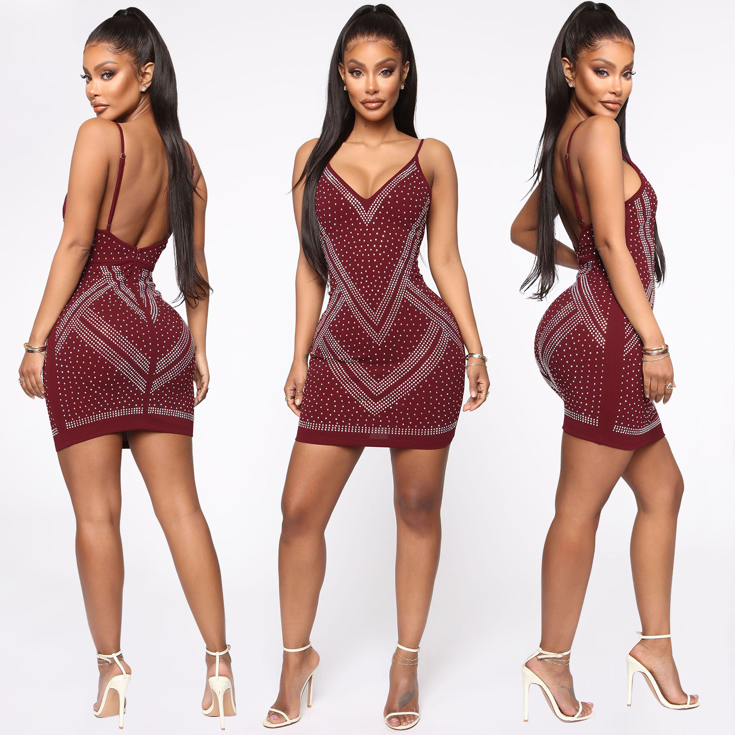 Women Sexy Beaded Dress