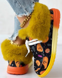 Halloween Fuzzy Casual Canvas Shoes