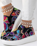 Multi-Color Mesh Platform Casual Flat Shoes