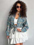 Chiffon White High-Waist A-Line Pleated Casual Skirt Autumn Fashion Short Skirt