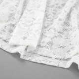 Spring Jacquard Lace Cut-Out Fashion Sexy Long Skirt