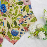 Plus Size Women's Print Sexy V-Neck Vest Floral Sleeveless Top