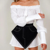 Women's Summer Denim Asymmetric Waist-Cincher Belt