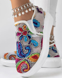Multi-Color Mesh Platform Casual Flat Shoes