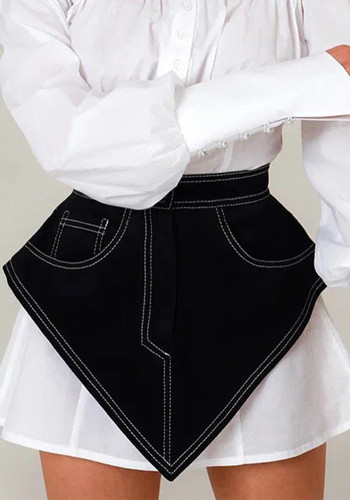 Women's Summer Denim Asymmetric Waist-Cincher Belt