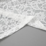 Spring Jacquard Lace Cut-Out Fashion Sexy Long Skirt