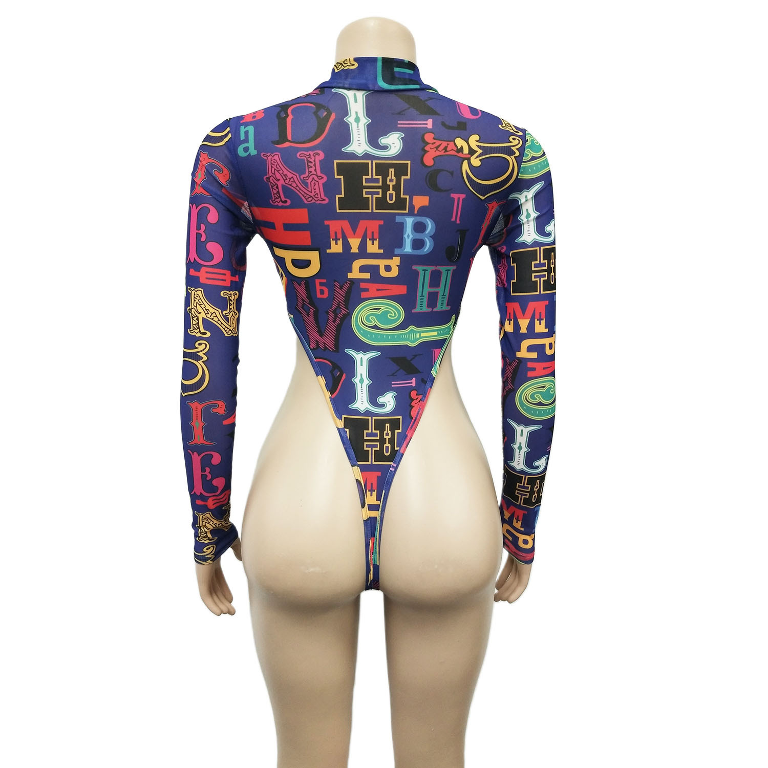 Women Sexy Mesh Printed Top and Pant Two-Piece Set