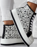 Halloween Casual Platform Lace-Up Sneakers