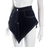Women's Summer Denim Asymmetric Waist-Cincher Belt