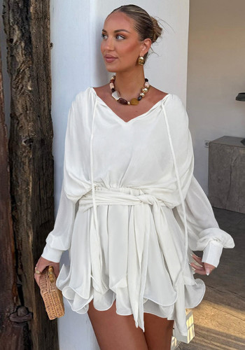 Autumn Fashion Chic Casual Long-Sleeve A-Line Dress