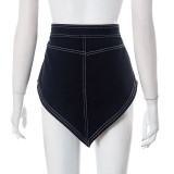 Women's Summer Denim Asymmetric Waist-Cincher Belt