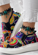 Multi-Color Mesh Platform Casual Flat Shoes Multi-Color Mesh Platform Casual Flat Shoes