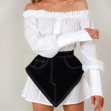 Women's Summer Denim Asymmetric Waist-Cincher Belt